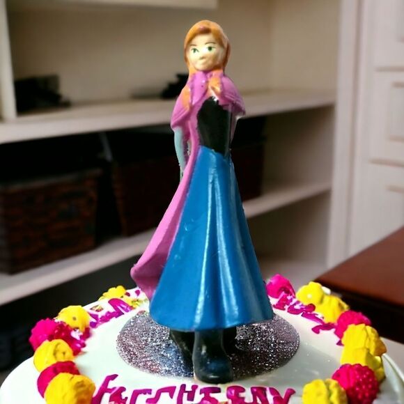 Disney Frozen Anna MINI Figure 1.5" Cake Topper Toy Figurine PVC Miniature - Picture 7 of 10